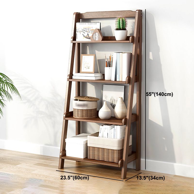 Contemporary Wooden Bookcase Open Back Bookcase for Home Office