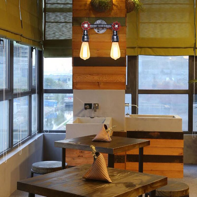 Illuminazione con pale sconce a 2 co-teaggio Luce montata a parete metallica industriale per il ristorante