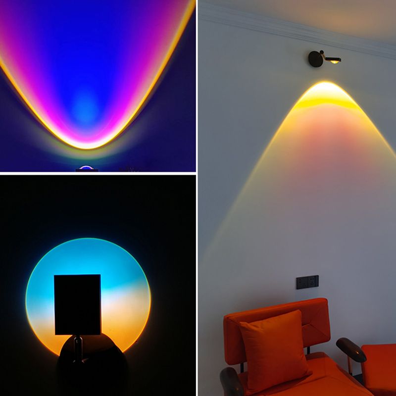Armed 1-Light Modern Sconce Light LED Metal Wall Lighting Ideas for Living Room
