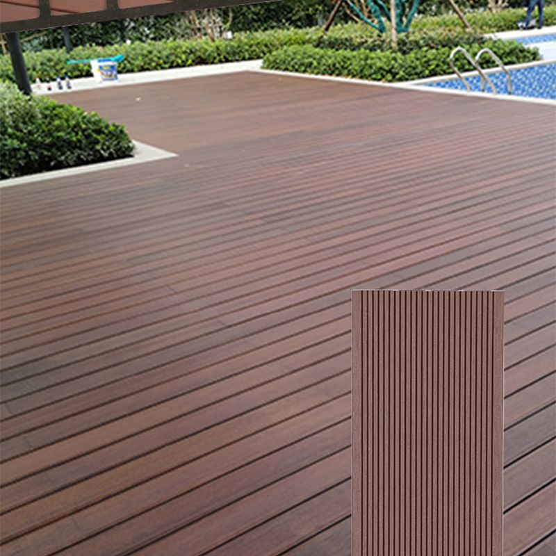 Tradition Water Resistant Floor Tile Smooth Click Lock Engineered Wood for Patio Garden