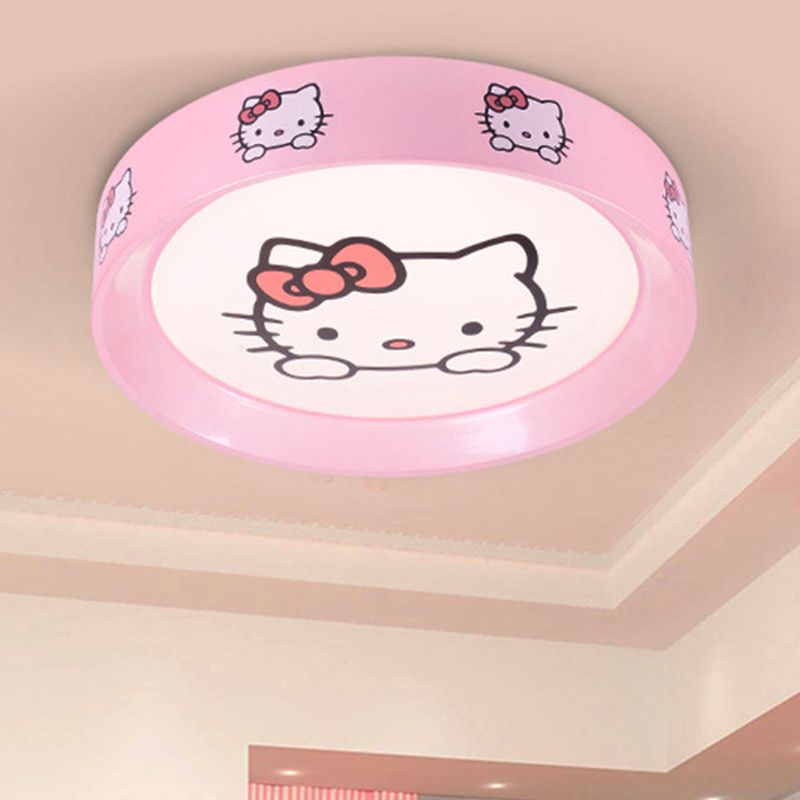 Cartoon Round Flush Mount Ceiling Light Acrylic Ceiling Light for Kindergarten