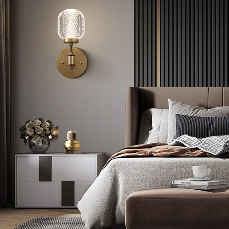 1 Éclair mural géométrique en verre clair