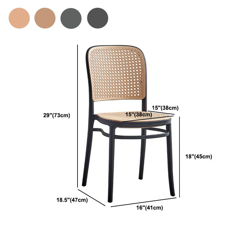 Scandinavian Plastic Low Back Counter Stool Plastic Home Furniture in Matte Finish