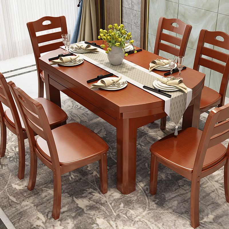 Stile moderno Round 54.33 "Tavolo da pranzo Tavolo da pranzo a goccia in legno in legno per uso domestico