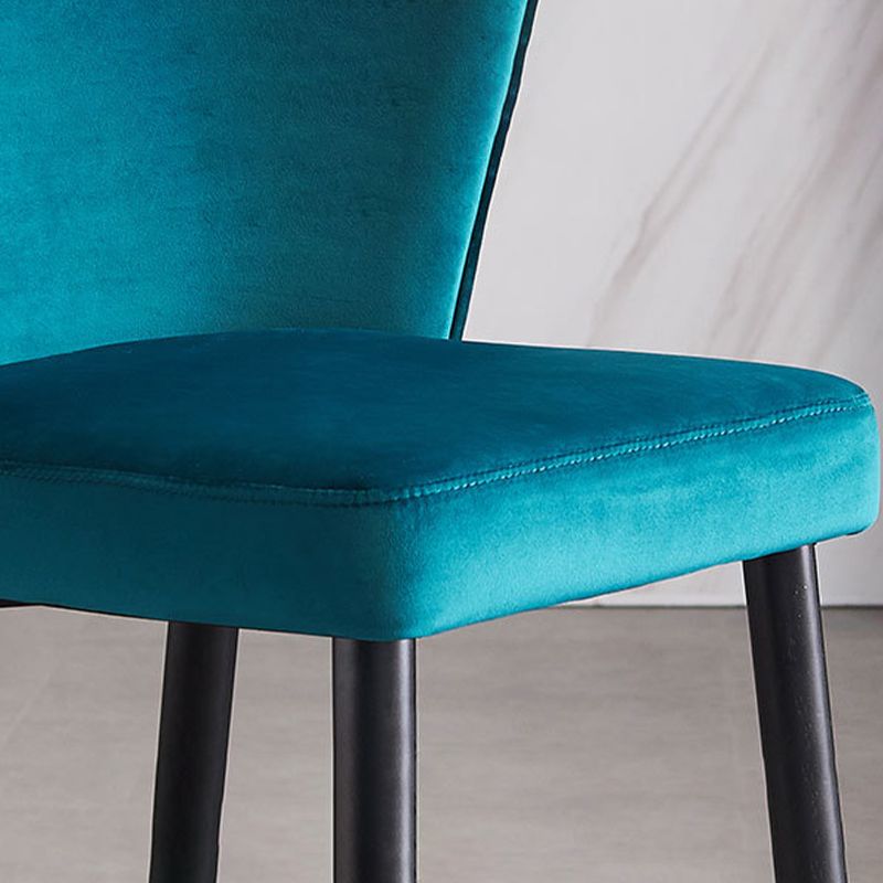 Glam Parsons Armless Dining Chairs Upholstered Dining Side Chair