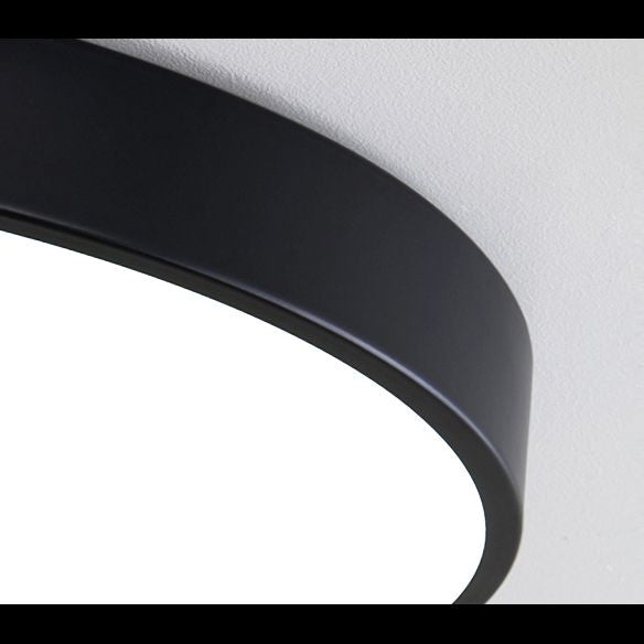 1-Light Round Flush Ceiling Light Fixture Modern Acrylic  Flush Light