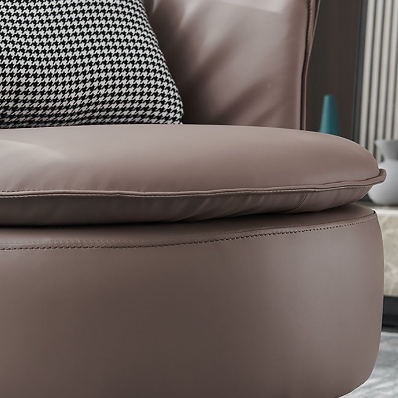 Modern Accent Armchair Contemporary Swivel Barrel Accent Chair
