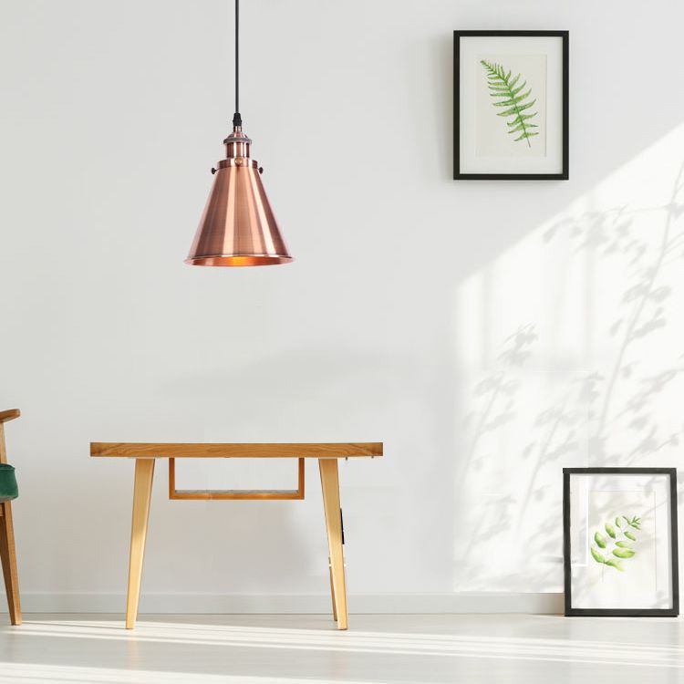 Wijd uitlopende industrieel hangend plafondlicht 1 licht metalen hangersverlichtingsarmaturen