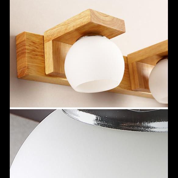 Cubic Vanity Light Modern Minimalist Style Wood Vanity Lamp