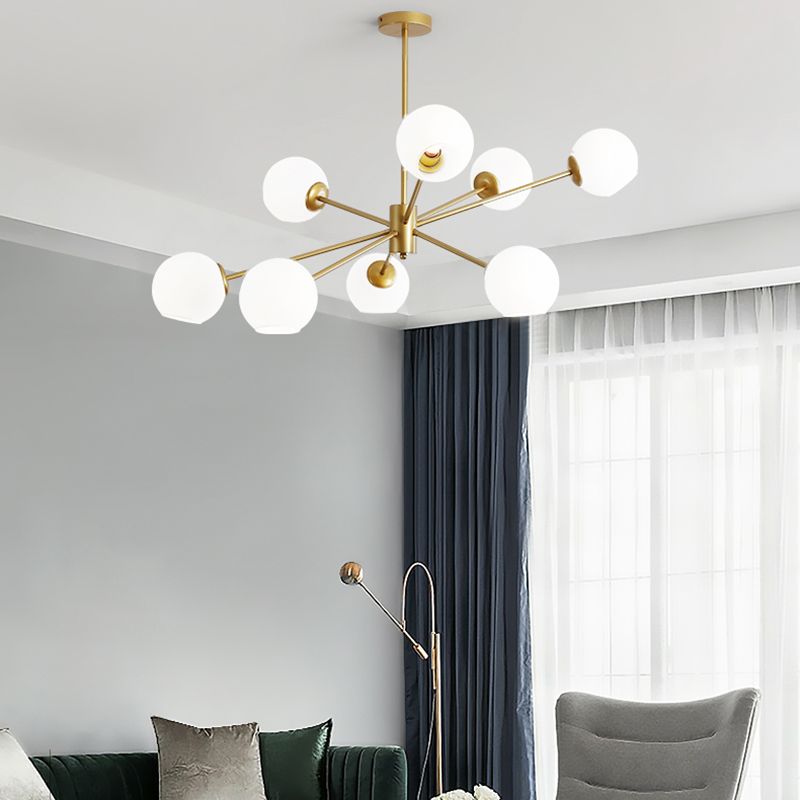 Nordisch moderne einfache leichte Luxusstil Anhänger Kronleuchter Licht für Wohnzimmer