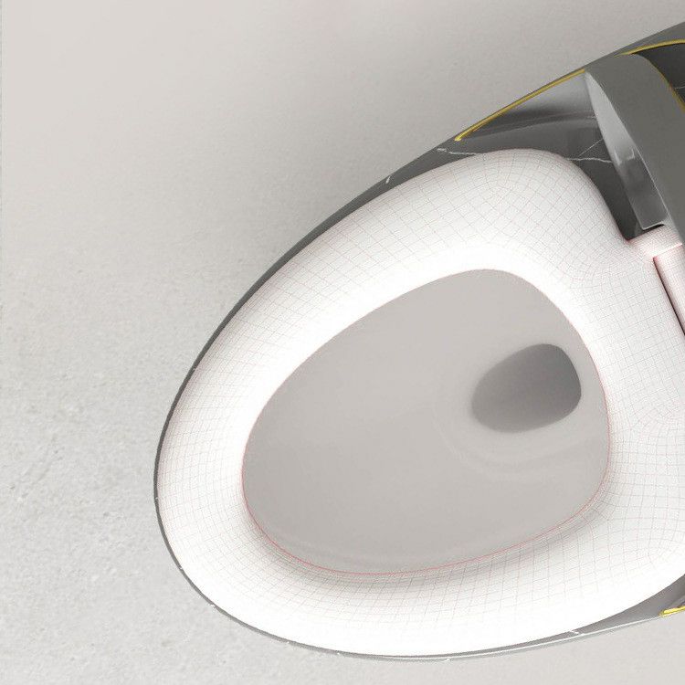 Modern Skirted Toilet Floor Mounted One Piece Urine Toilet with Toilet Seat