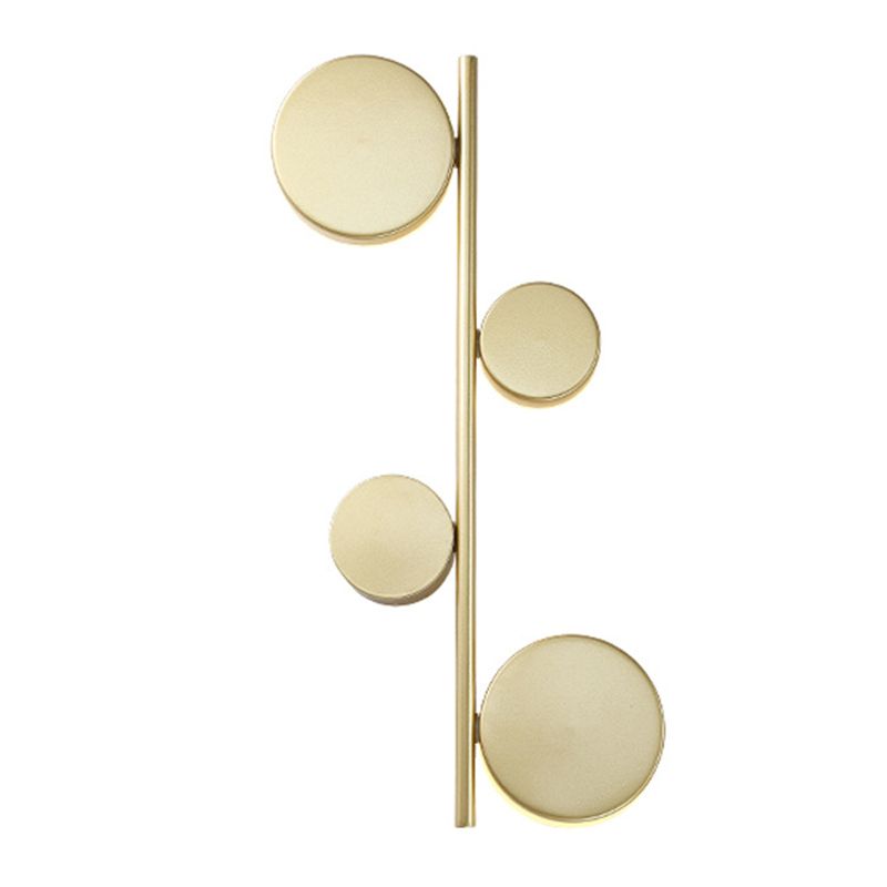 3-Light Contemporary White/Black Wall Mounted Sconce Metal Wall Light for Bedroom