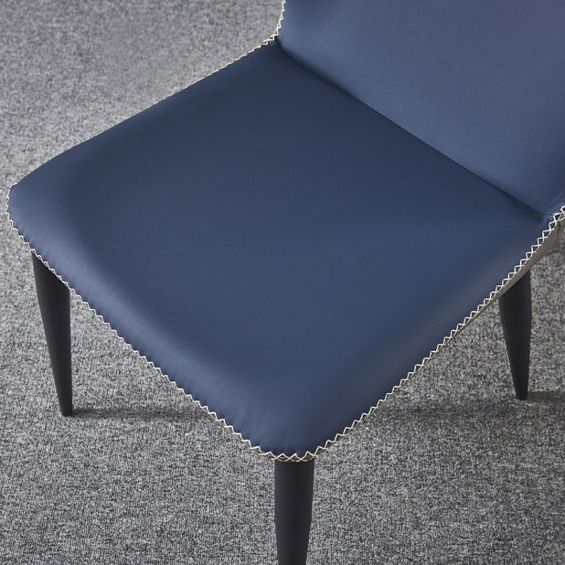 Chaise de salle à manger tapissée en métal à oreilles, chaise d'appoint contemporaine pour la maison