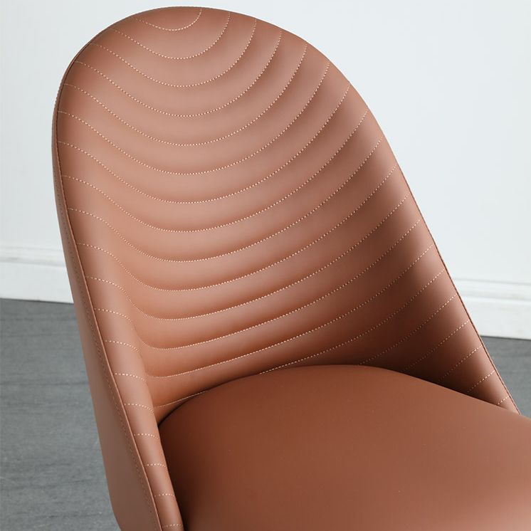 Chaise de salle à manger en métal de style contemporain Parsons, chaises d'appoint sans accoudoirs pour cuisine