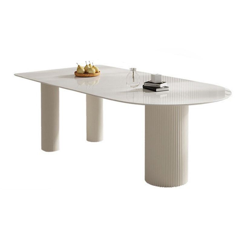 Metal and Stone Table Glam Style Minimalist Home Freeform Dining Table
