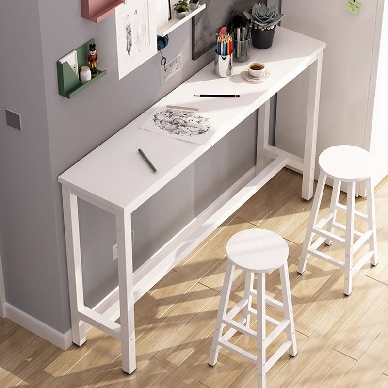 Rectangle Bar Table Contemporary Bar Table with Trestle Base