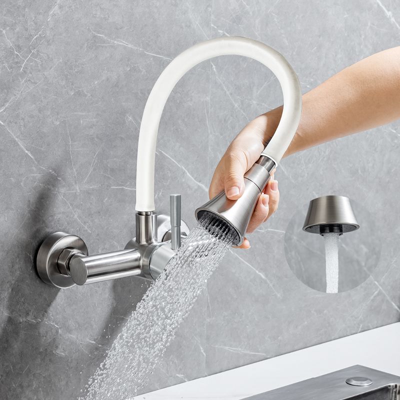 Modern Universal Tube Single Handle Kitchen Faucet Wall Mounted Faucet