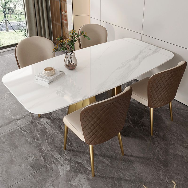 Modern 1/3/4/5/7 Pcs Dining Chairs Set Sintered Stone Dining Room Set