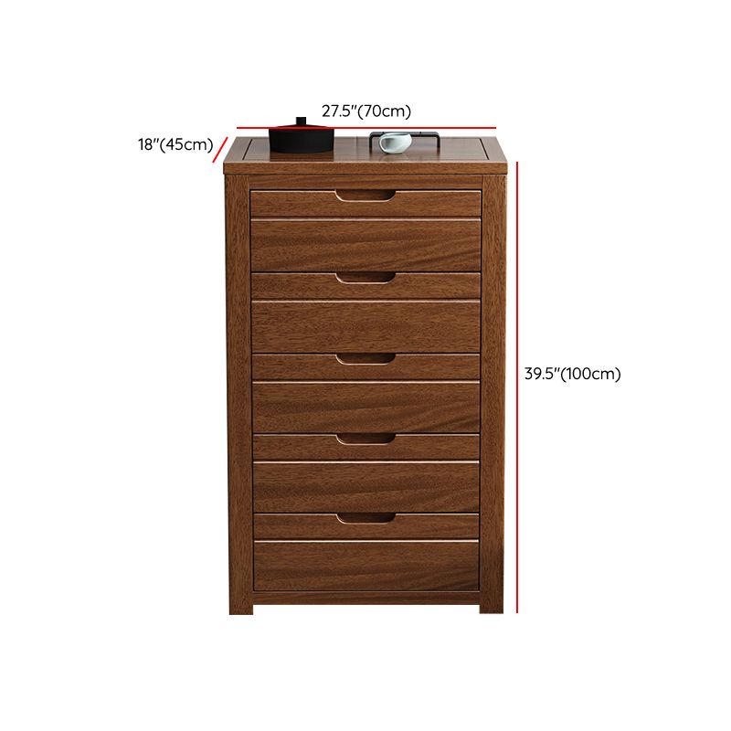 Contemporary Storage Chest Solid Wood Dresser with 3/4/5/6 Drawers