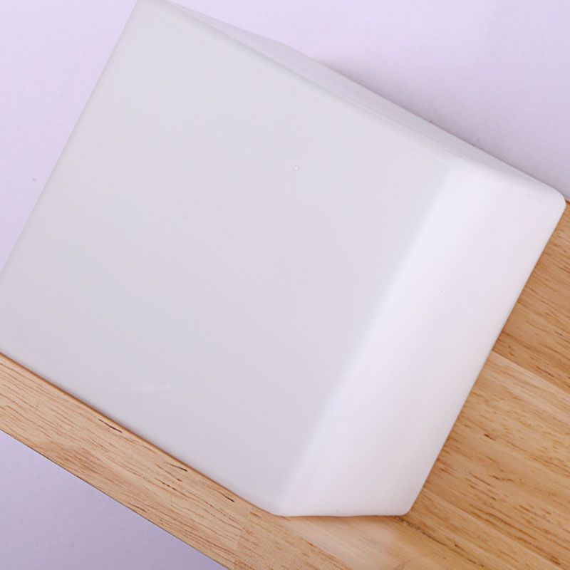 Modernos apliques de luz de pared de vidrio Square 1 luces de montaje de pared de 1 luces, barcos sin decoraciones