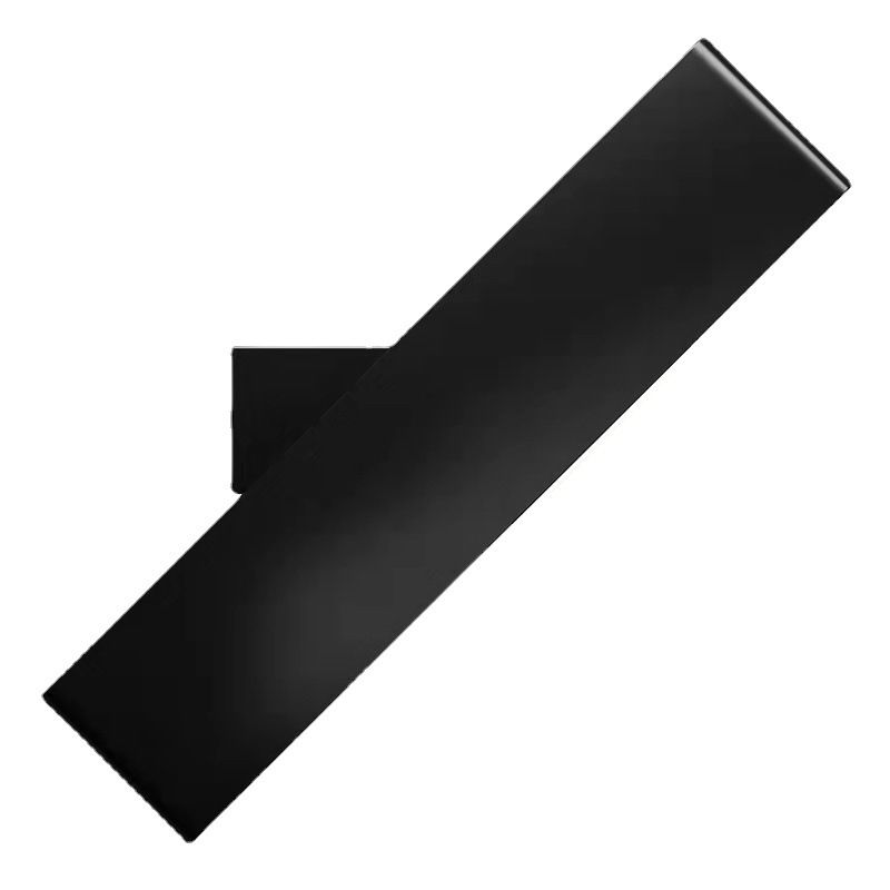 Amplia de pared de hierro forjado rectangular en una moderna lámpara de pared de macarrón de estilo minimalista con sombra acrílica