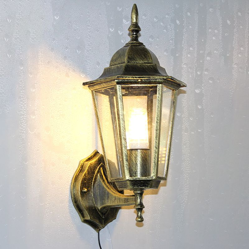 Metal Geometric Wall Light Sconces Industrial 1 Light Wall Mounted Lamp