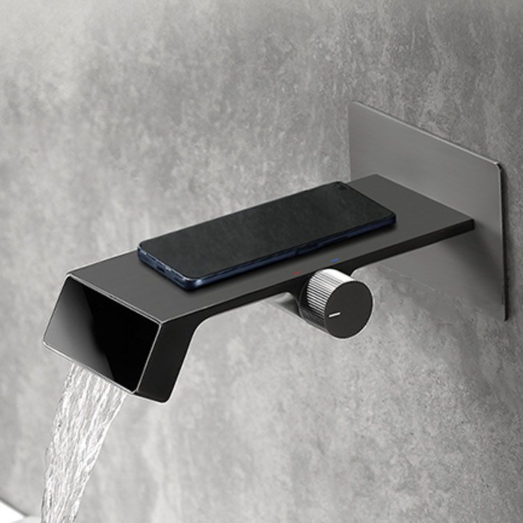 Modern Bathtub Faucet Wall-mounted Brass Digital Display Bathtub Faucet