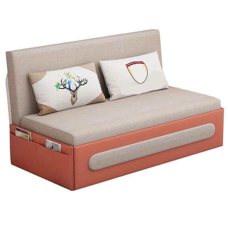 Pillow Included Sofa Futon Armless Cushion Back Convertible Sofa