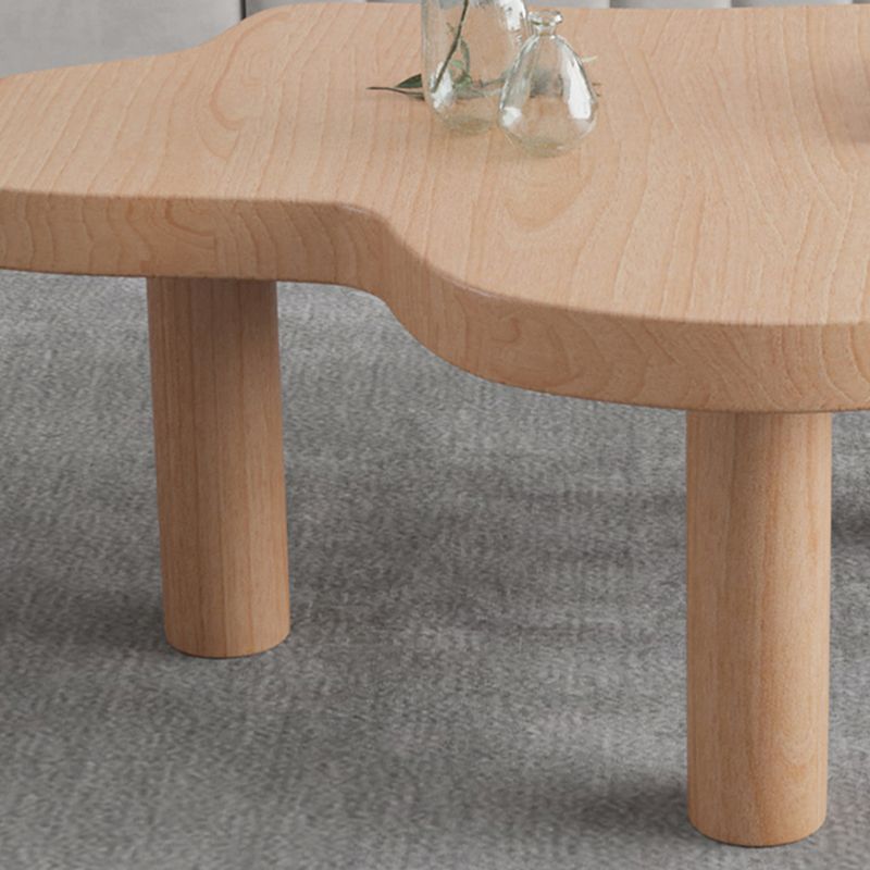 Nordic Cocktail Table 3 Legs Solid Wood Free Form Nesting Coffee Table