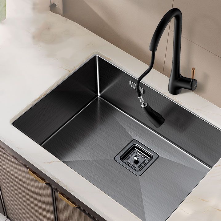 Modern Style Kitchen Sink Noise-cancelling Design Stainless Steel Kitchen Sink