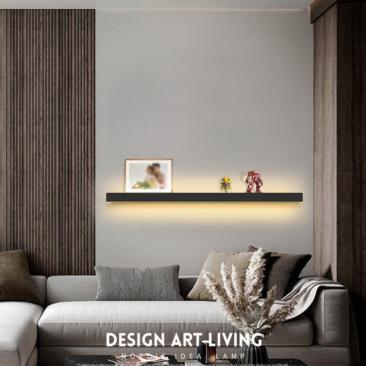 Rectangle Shaped Wall Sconce Modern Metal Acrylic LED Indoor Wall Mount Light (Without  Decorations)