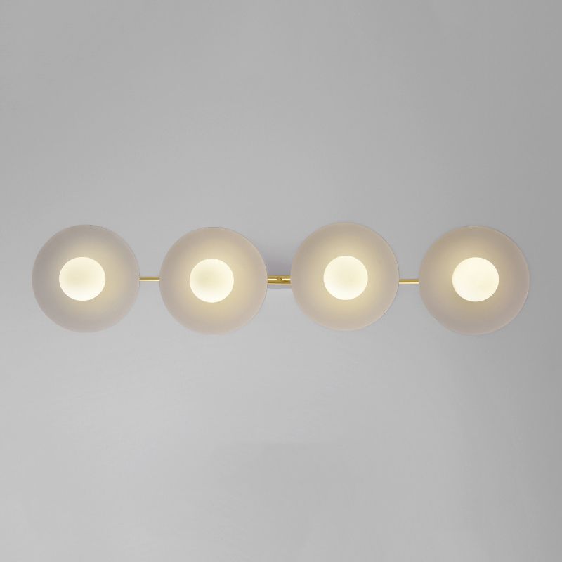 Gold and White Island Lights Contemporary Pendant Lights for Dining Room