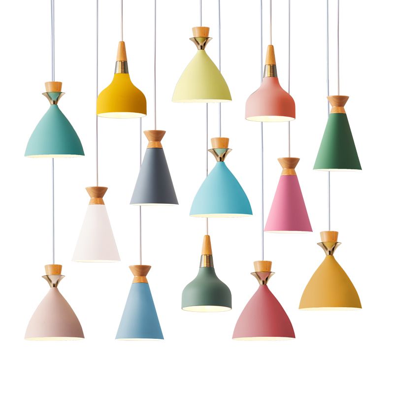 Nordic Hanging Light Colorful Pendant Lighting Fixture for Dining Room