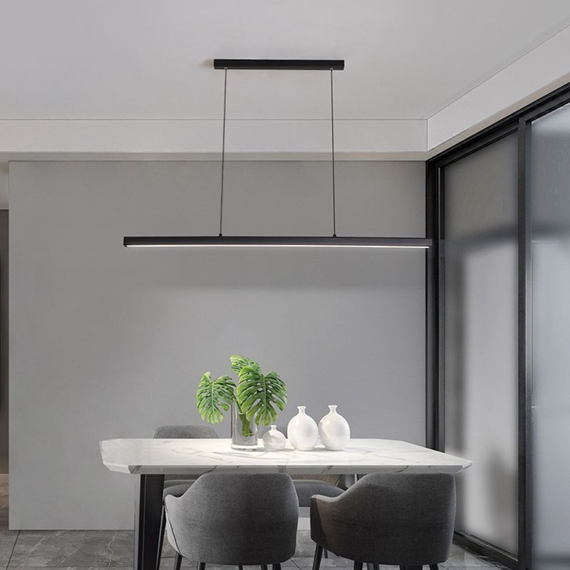 LED Island Light Modern Island Hanging Light with Acrylic Shade for Dining Room