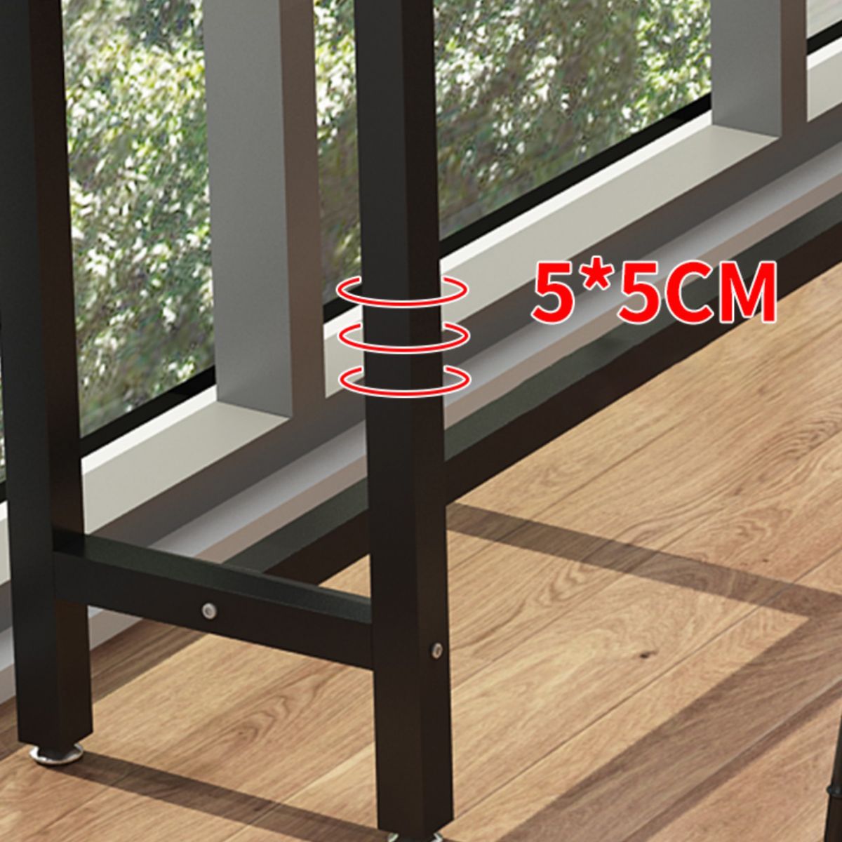 Industrial Wooden 1/2/5 Pieces Bar Table Set Rectangle Bar Table with Metal Legs