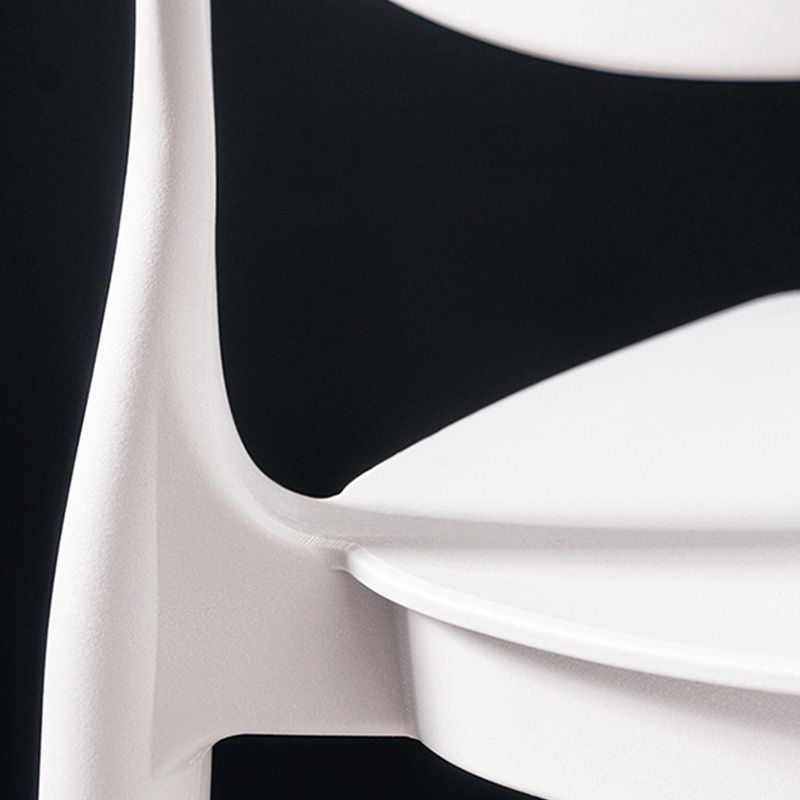 Industrial Low Back Counter Stool Plastic Counter Height Stools for Home Use