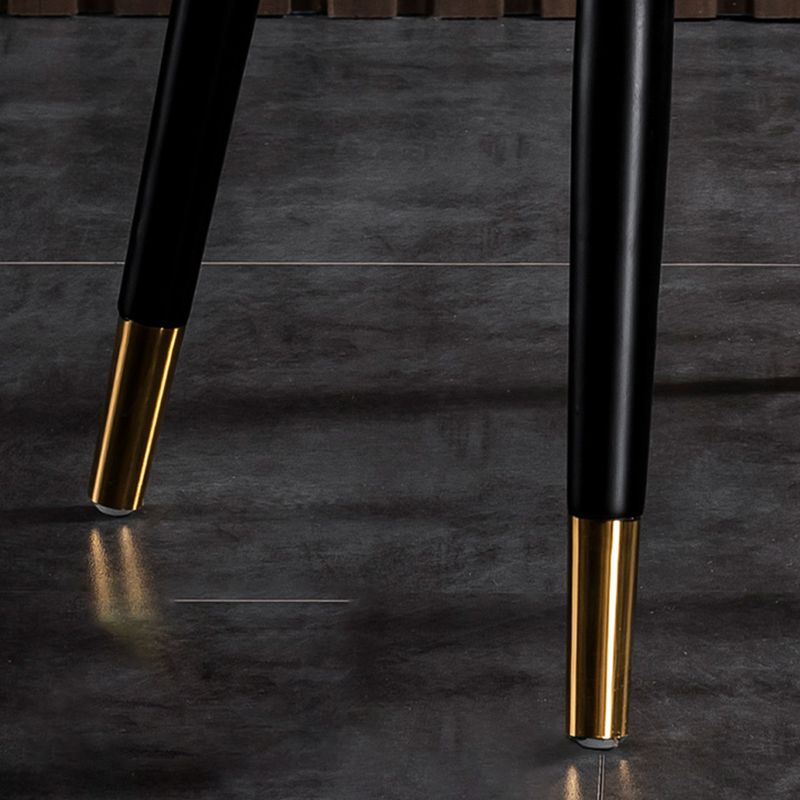 Sillas de comedor de cuero de PU de estilo contemporáneo Silla con respaldo tapizado para cocina