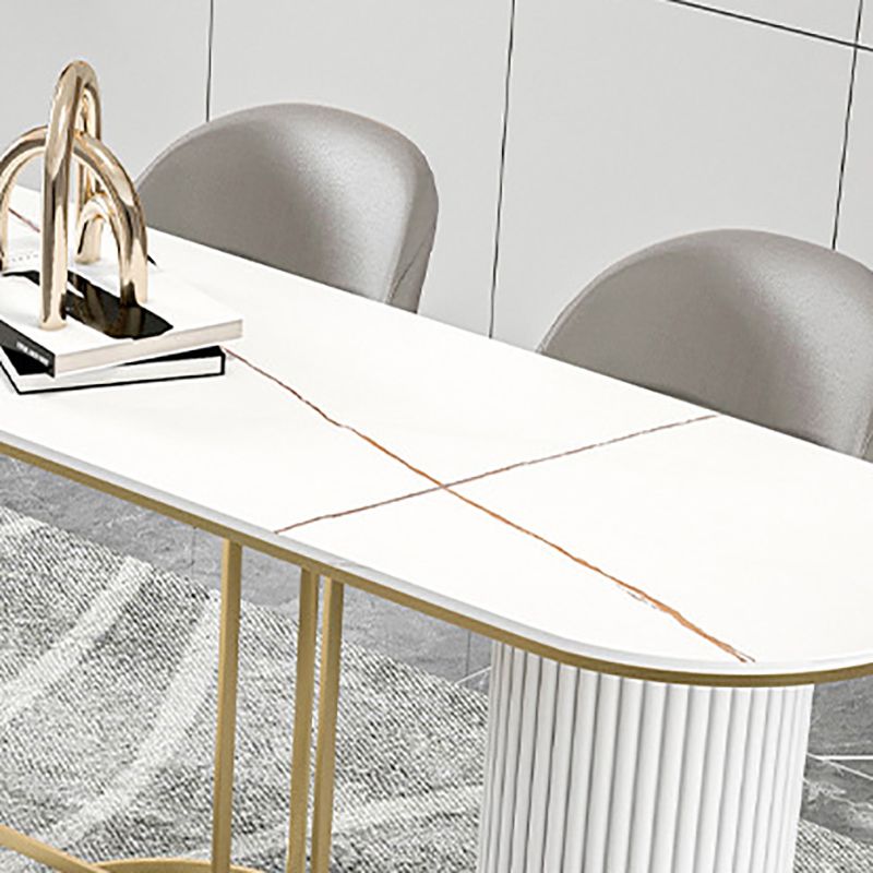 Stone Bar Table Modern Style Bistro Pub Table for Dining Room