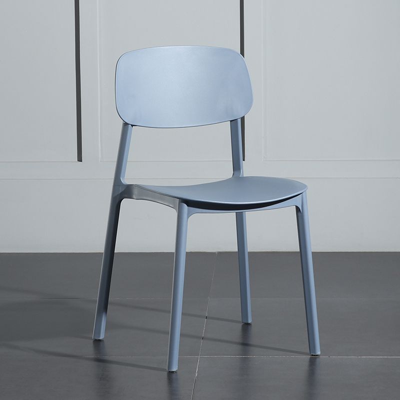 Modern Open Back Side Chair Plastic Indoor Arm Chair for Dining Room Bedroom