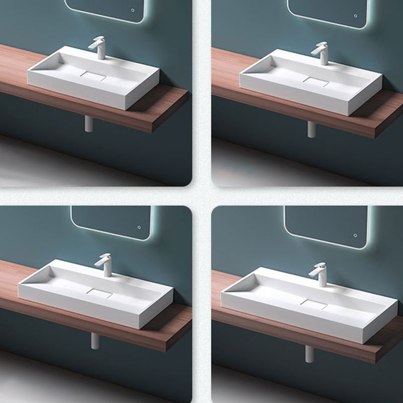Modern Stone Bathroom Sink Square No Craftsmanship Bathroom Sink