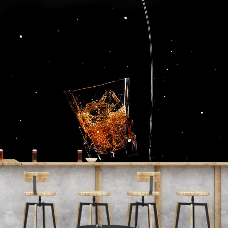 Contemporary Commercial Wine Mural Wallpaper Stain Resistant Wall Decor for Bar