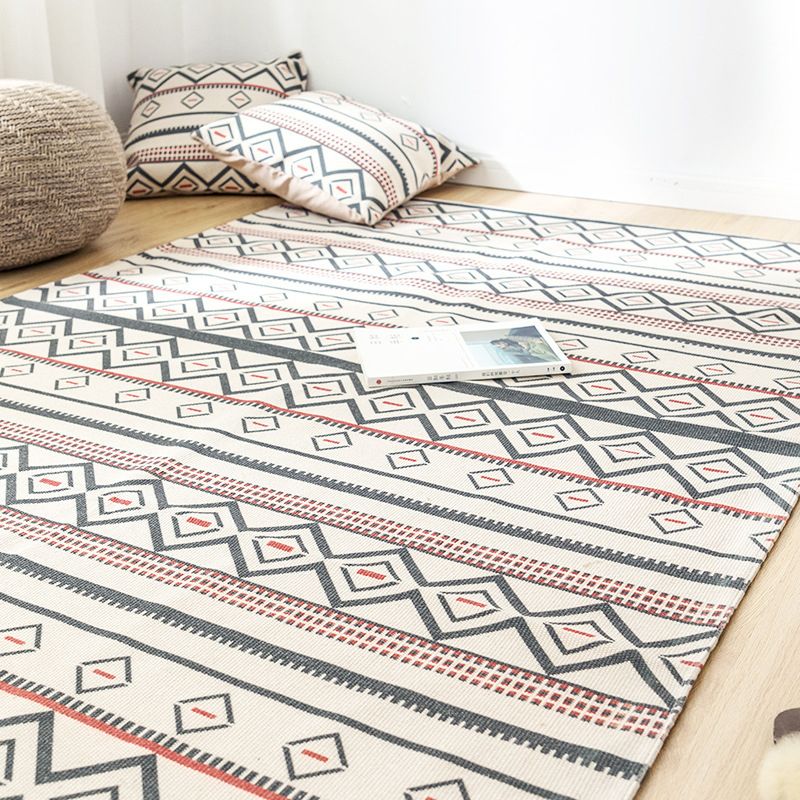 Zuidwestelijke slaapkamer tapijt tapijt veelkleurig tribale geprinte gebied tapijt jute huisdiervriendelijke vlekbestendige binnenkleed tapijt