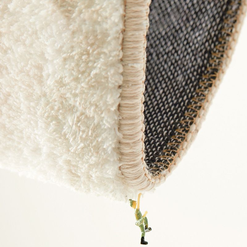 Brown Casual Carpet Polyester Irregular Pattern Carpet Washable Carpet for Living Room