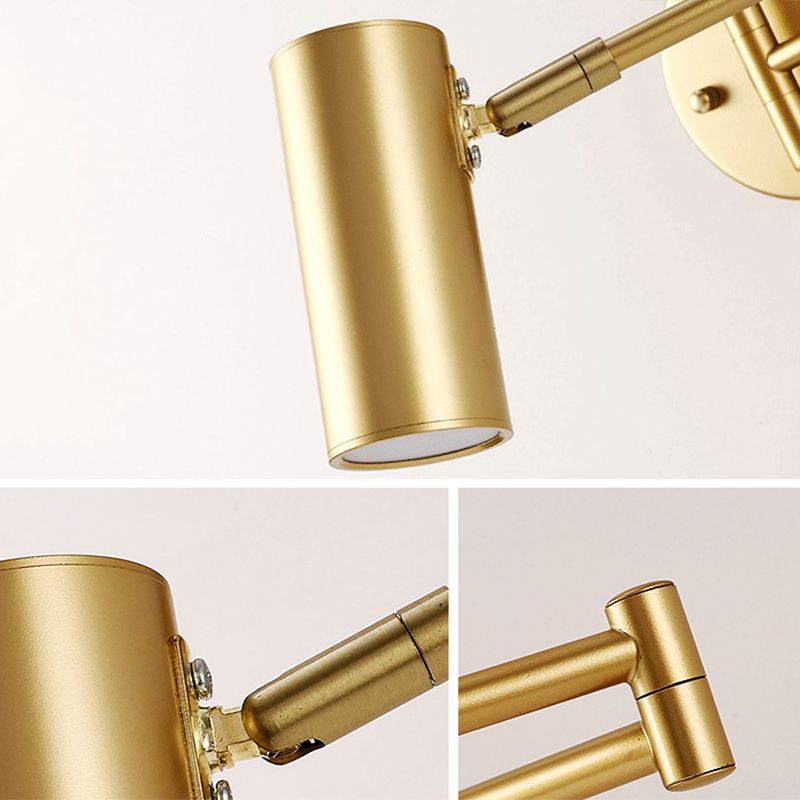 Lámpara de matriz de brazo ajustable lámpara de metal de estilo moderno lámpara montada en la pared