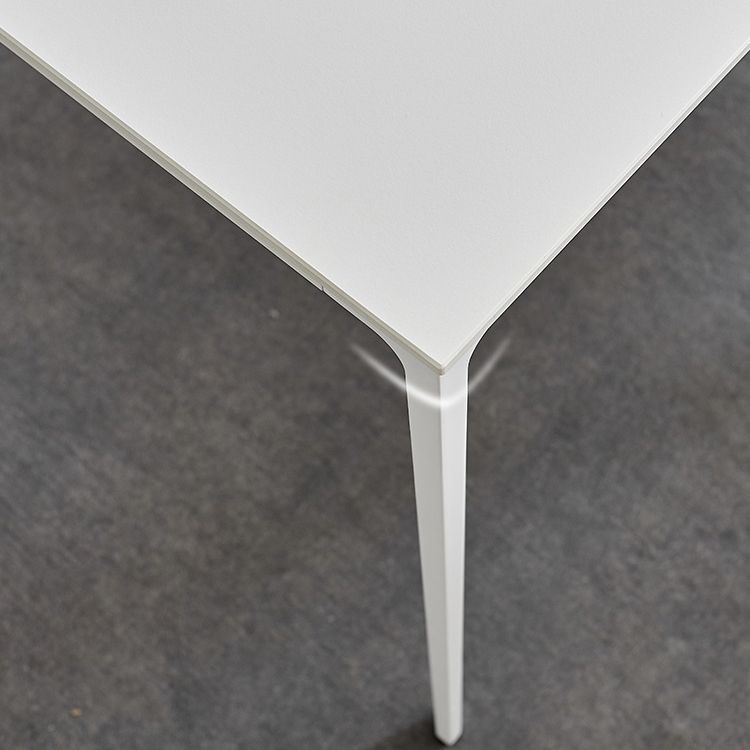 Stone Top Dining Table Rectangle Contemporary Dining Table with 4 Legs