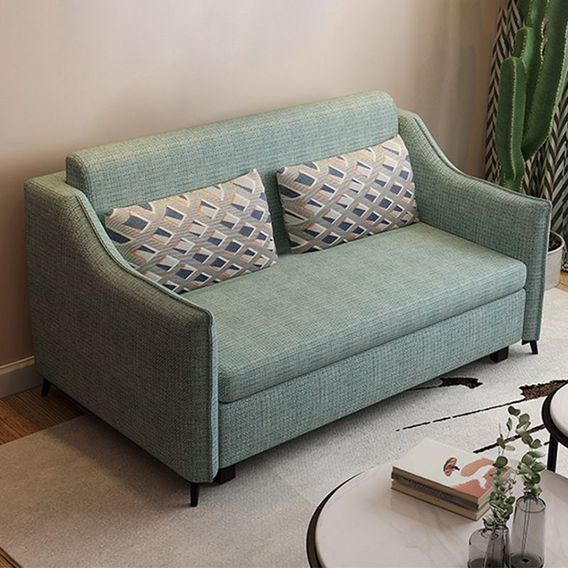 37" Wide Scandinavian Futon Sofa Bed Pillow Back Sleeper Sofa