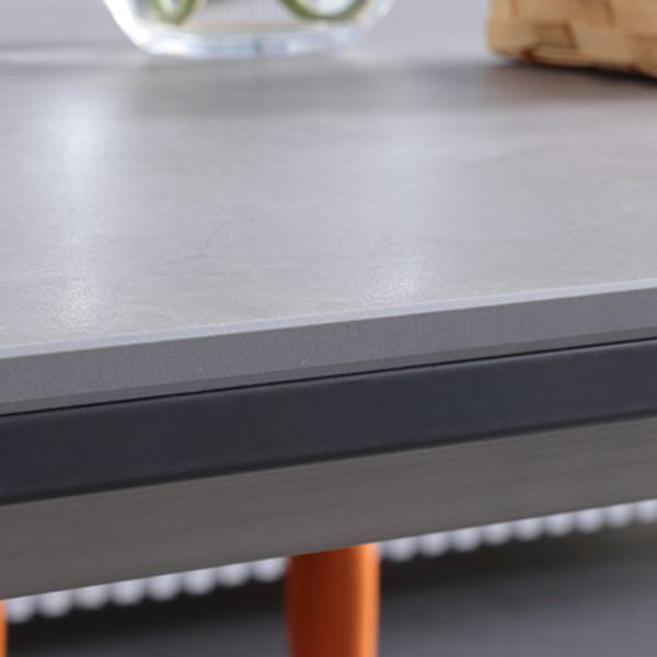 Black Metal Tripod Dining Table Industrial Rectangle Dining Room Table