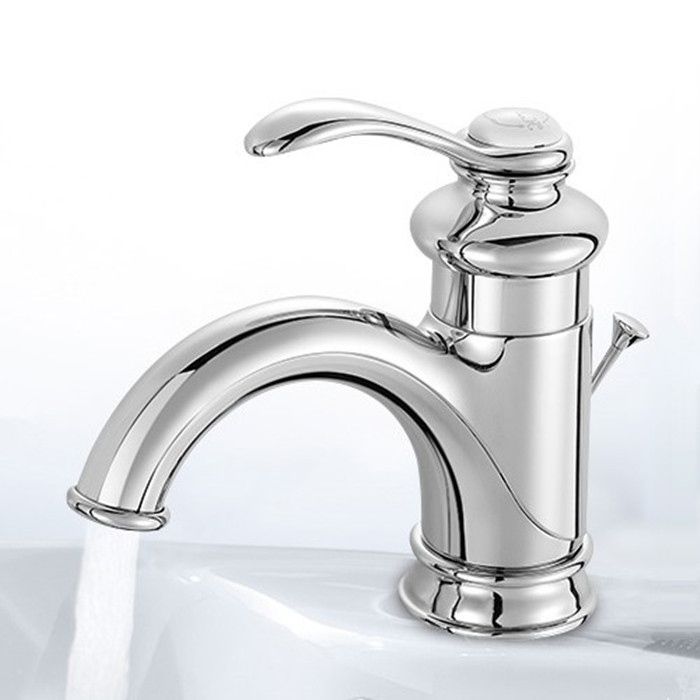Traditional Wide Spread Bathroom Faucet 1 Lever Handles Lavatory Faucet