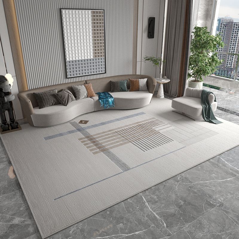 Carpet Jute Polyster Rectangle Geometric Pattern Area Rug Stain Resistant Adult Indoor Rug