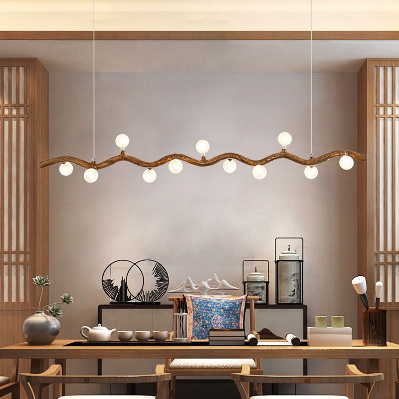 Modern Style Hanging Island Light Creative Hanging Lighting Fixture for Dining Room
